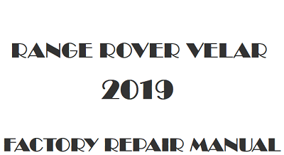 Range Rover Velar repair manual