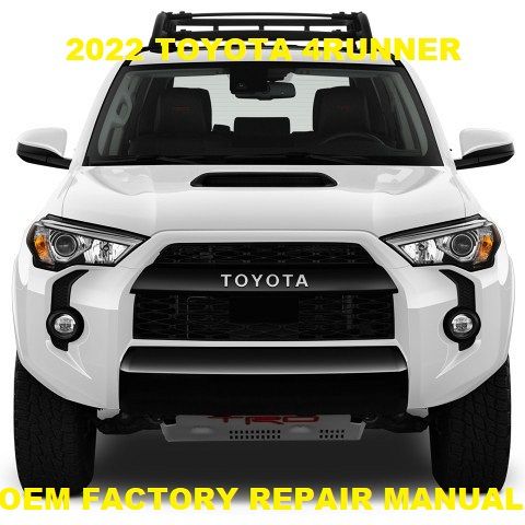 Toyota 4Runner Repair Manual, Toyota 4Runner OEM Factory Repair Manual