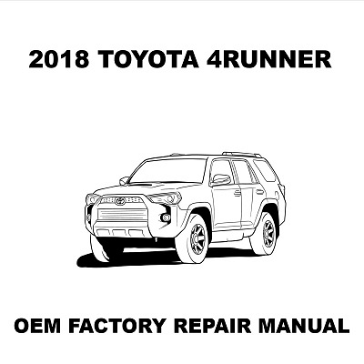 Toyota 4Runner Repair Manual, Toyota 4Runner OEM Factory Repair Manual