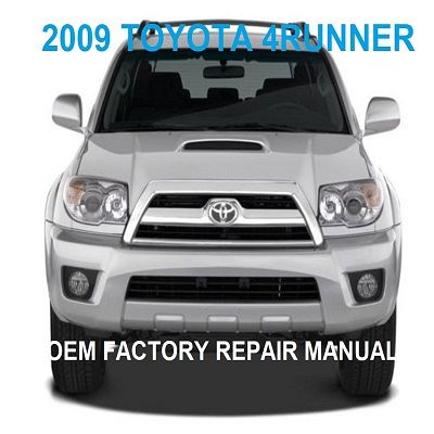 Toyota 4Runner Repair Manual, Toyota 4Runner OEM Factory Repair Manual