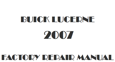 2007 Buick Lucerne repair manual